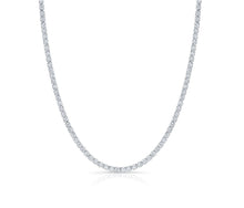 Tennis Diamonds Necklace 14K White Gold - EF/VS 18.86 CTW