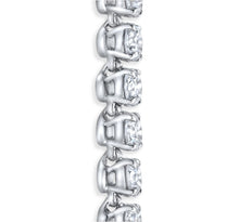 Tennis Diamonds Necklace 14K White Gold - EF VS2 10.82 CTW