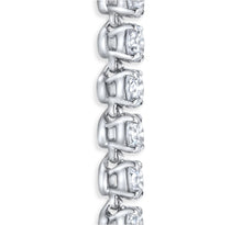 Tennis Diamonds Necklace 14K White Gold - EF VS2 4.36 CTW