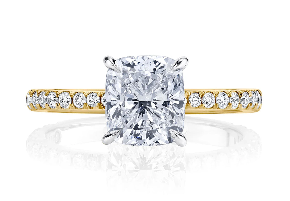 Gold and platinum diamond rings hot sale