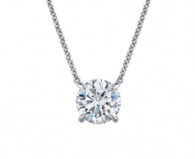 Round Cut Lab Grown Diamond Pendant 1ct.tw
