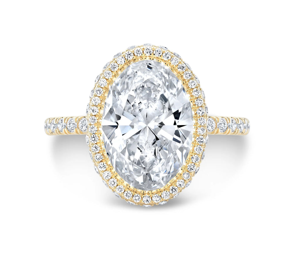 Timeless Oval Brilliant Cut Diamond Halo