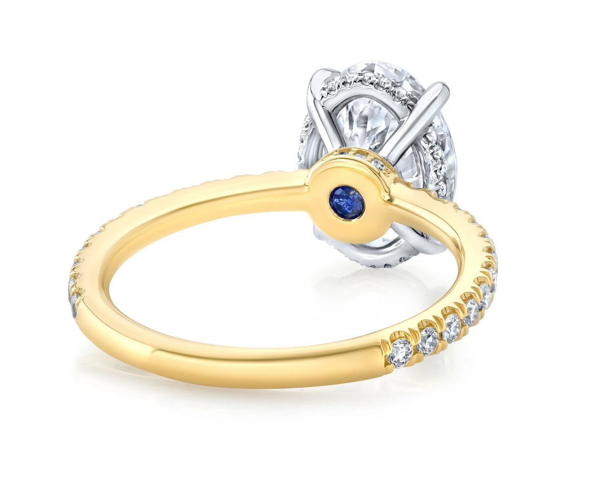 Platinum and yellow hot sale gold ring