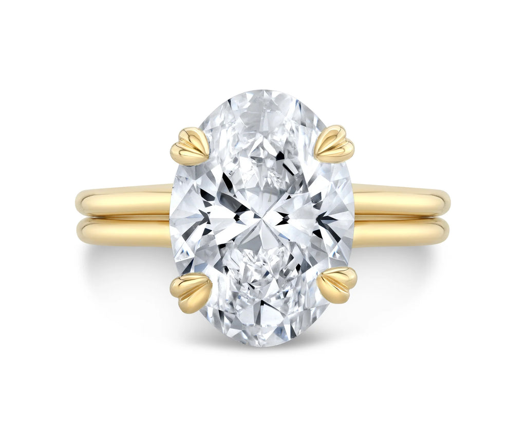 Oval Brilliant Cut Diamond Solitaire Engagement Ring