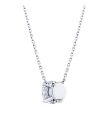 Classic Round Brilliant Lab Grown Diamond Pendant Halo