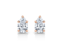 1.1 ct Pear Shape Cut Lab Grown Diamond Stud Earrings