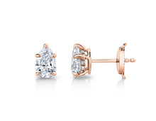 1.1 ct Pear Shape Cut Lab Grown Diamond Stud Earrings