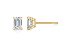 1.1 ct Emerald Cut Lab Grown Diamond Stud Earrings