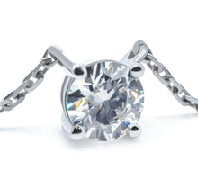 Round Cut Lab Grown Diamond Pendant 1ct.tw