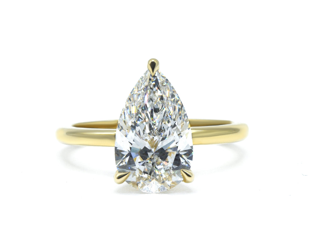 Pear Cut Solitaire Engagement Ring