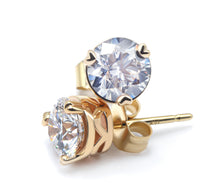 Custom Lab-Grown Diamond Stud Earrings: 2.00+ Carat VS1-VS2 Clarity and DEF Color
