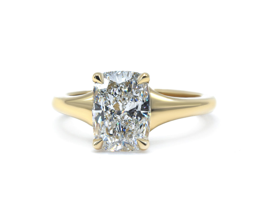 Cushion Cut Solitaire Ring