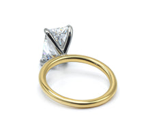 Clean and Simple Basket Radiant cut Diamond Solitaire Ring 2.00+ ct D-E/VS