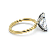 Clean and Simple Basket Radiant cut Diamond Solitaire Ring 2.00+ ct D-E/VS