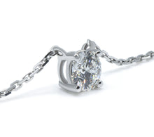 Round Cut Lab Grown Diamond Pendant 1ct.tw