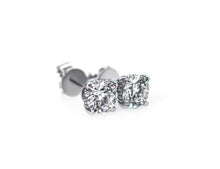 Hidden Halo Stud Earrings DEF VS1 ideal 1.00 + carat