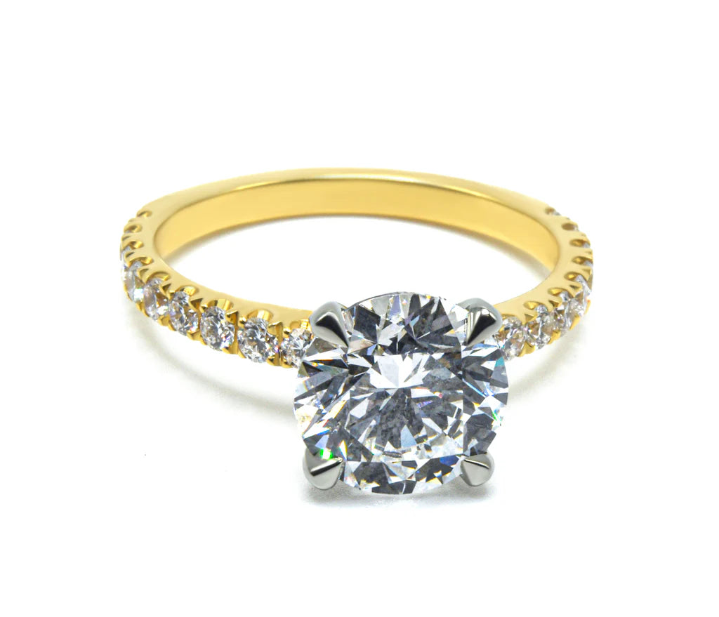 Classic yellow gold engagement rings discount