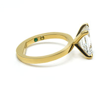 Eagle Claw Emerald Cut Diamond Solitaire Ring 2.00+ ct, D-E/VS