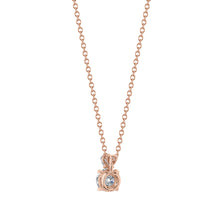 Round and Heart Shape Cut Lab Grown Diamond Pendant