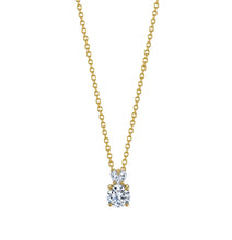 Round and Heart Shape Cut Lab Grown Diamond Pendant