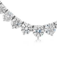 Riviera Diamonds Necklace 14K White Gold - EF VS2 10.46 CTW
