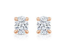 1.0 carat Oval Cut Lab Grown Diamond Stud Earrings