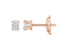 1.0 carat Oval Cut Lab Grown Diamond Stud Earrings
