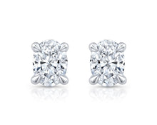 1.0 carat Oval Cut Lab Grown Diamond Stud Earrings