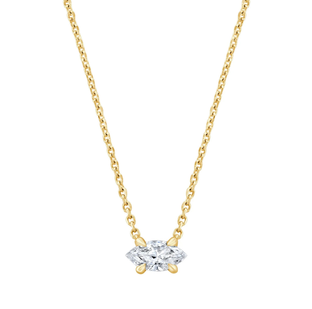 Marquise Cut Lab Grown Diamond Pendant