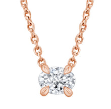 Oval Cut Lab Grown Diamond Pendant