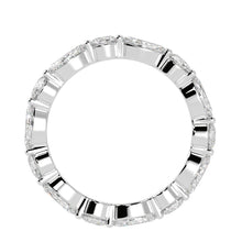 Eternity Ring with Round and Marquise Cut Diamonds