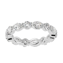 Eternity Ring with Round and Marquise Cut Diamonds
