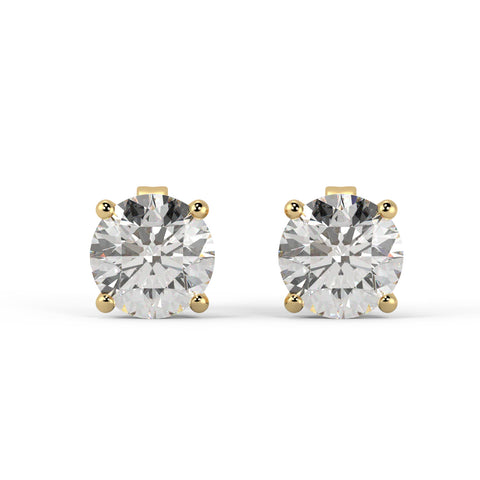 1.00 + carat VS1 -VS2 D-E-F Ideal Stud Earrings