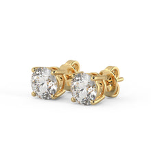 1.20 + carat Ideal Cut Lab Grown Diamond Stud Earrings