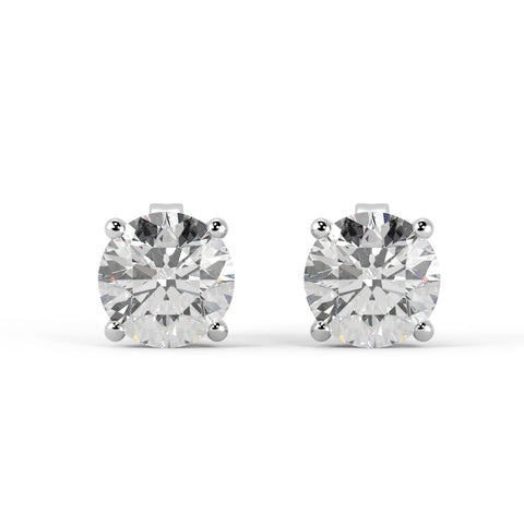 0.50 + carat Ideal Cut Lab Grown Diamond Stud Earrings