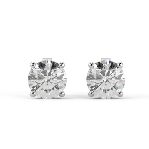 1.40 + carat VS2-VS1, D-E, Stud Earrings