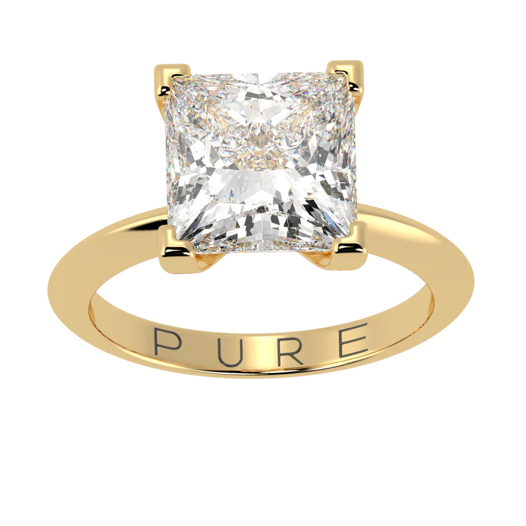 Princess Cut Diamond Solitaire Engagement Ring1