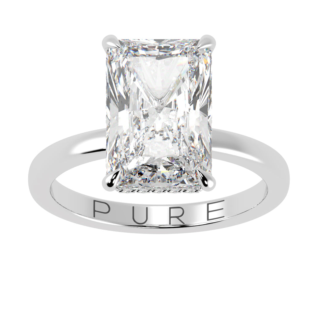 Radiant Cut Diamond Cut With Underside Diamonds