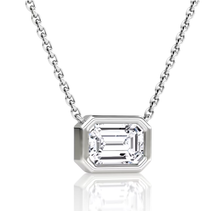 Civilised Emerald Lab Grown Diamonds Pendant