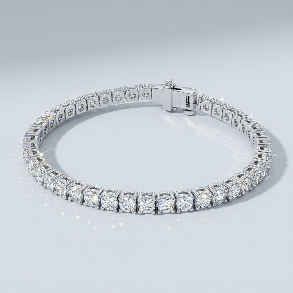 4.00ctw Round Brilliant Diamond Tennis Bracelet – Pure Diamond