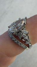 Floral Elegance: Pear Brilliant Cut Lab-Grown Diamond Ring