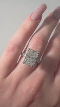 Perfect Hidden Halo Radiant Cut, French Cut Pavé sides, 2.00+ ct, D-E/VS