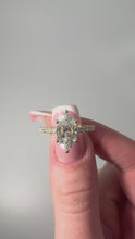 Marquise Brilliant Cut Diamond Hidden Halo French Cut Pavé sides 2.00+ ct, D-E/VS