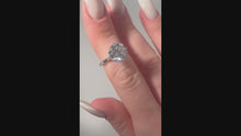 Round Brilliant Cut Diamond Hidden Halo Unique Sides 2.00+ ct D-E/VS