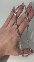 Tennis Diamonds Necklace 14K White Gold - EF VS2 16.74 CTW