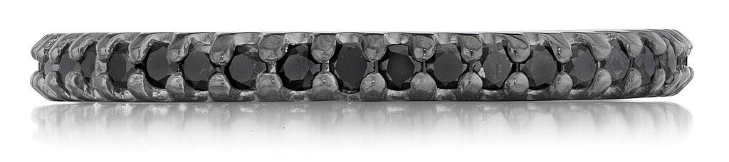 Micro slim yet stylish black diamond band