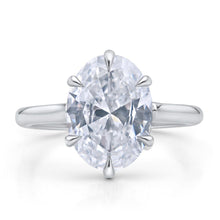 CUSTOM OVAL BRILLIANT DIAMOND ENGAGEMENT RING