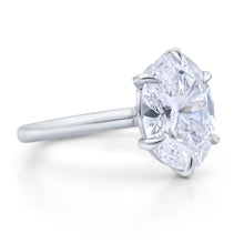 CUSTOM OVAL BRILLIANT DIAMOND ENGAGEMENT RING