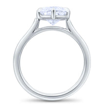 CUSTOM OVAL BRILLIANT DIAMOND ENGAGEMENT RING