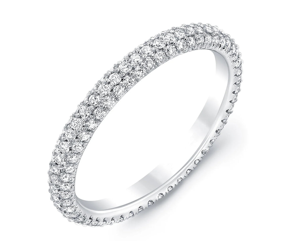 Three rows wedding band